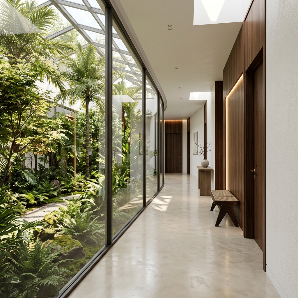 GLASS COURTYARD CORRIDOR