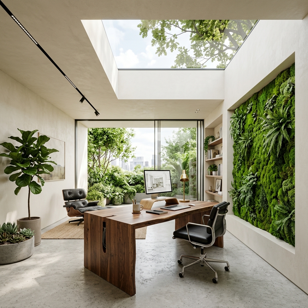 LIVING MOSS WALL OFFICE