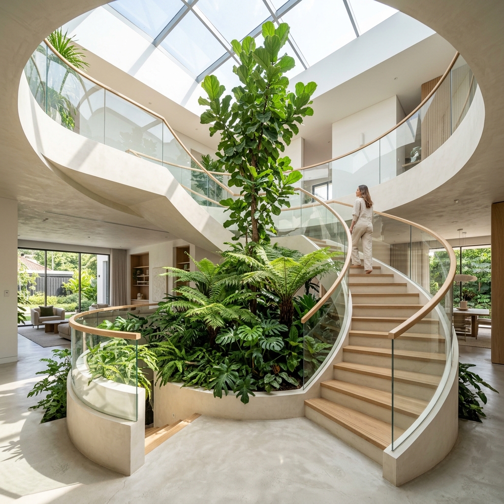 CENTRAL PLANTER STAIRCASE